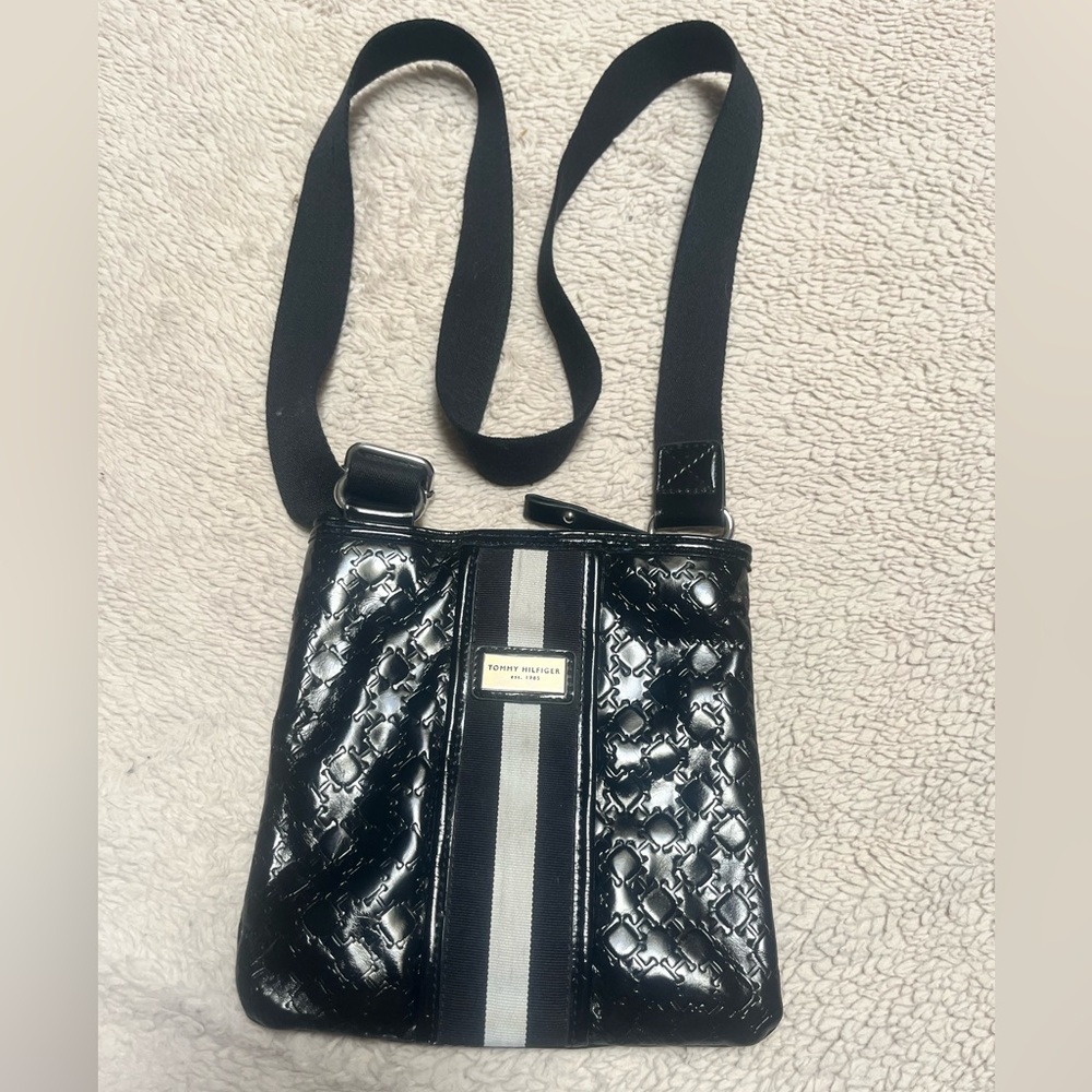 Tommy Hilfiger Monogram Crossbody Purse.
